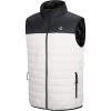 imageOutdoor Ventures Mens Lightweight Puffer Vest Outerwear Warm Quilted Sleeveless Packable Winter Jacket for Hiking RunningBlackWhite