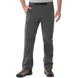 imageOutdoor Ventures Mens Fleece Lined Snow Pants Waterproof Windproof Ski Hiking Winter Pants With PocketsGrey