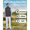imageOutdoor Ventures Mens FullZip Polar Fleece Vest Outerwear Lightweight Warm Casual Sleeveless Jacket for Fall ampamp WinterCharcoal
