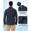 imageOutdoor Ventures Mens Long Sleeve Hiking Shirt UPF 50 UV Sun Protection Shirt Cooling Quick Dry for Travel Fishing SafariNavy
