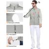 imageOutdoor Ventures Mens Running Vest Outerwear Lightweight Windproof FleeceLined Softshell Sleeveless Jacket for GolfSilver Grey7 Pockets