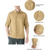 imageOutdoor Ventures Mens UPF 50 UV Sun Protection SPF Hiking Shirt Long Sleeve Lightweight Quick Dry for Safari Travel FishingBrown
