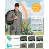 imageOutdoor Ventures Mens UPF 50 UV Sun Protection SPF Hiking Shirt Long Sleeve Lightweight Quick Dry for Safari Travel FishingGrey Green