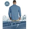 imageOutdoor Ventures Mens UPF 50 UV Sun Protection Shirt Long Sleeve Hiking Fishing Shirt Cooling Quick Dry for Safari TravelBluestone