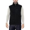 imageOutdoor Ventures Mens FullZip Lightweight Polar Fleece Vest Outerwear with 5 Pockets Warm Winter Sleeveless Jacket CasualSherpa Black