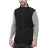 imageOutdoor Ventures Mens FullZip Polar Fleece Vest Outerwear Lightweight Warm Casual Sleeveless Jacket for Fall ampamp WinterBlack