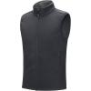 imageOutdoor Ventures Mens FullZip Polar Fleece Vest Outerwear Lightweight Warm Casual Sleeveless Jacket for Fall ampamp WinterCharcoal
