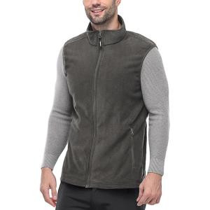 imageOutdoor Ventures Mens FullZip Polar Fleece Vest Outerwear Lightweight Warm Casual Sleeveless Jacket for Fall ampamp WinterDark Grey