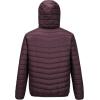 imageOutdoor Ventures Mens Lightweight Packable Hooded Puffer Jacket Insulated Winter Coat for Snow Ski TravelingEggplantfold in Bag