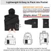 imageOutdoor Ventures Mens Lightweight Packable Hooded Puffer Jacket Insulated Winter Coat for Snow Ski TravelingNew Blackfold in Pocket