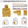 imageOutdoor Ventures Mens Lightweight Packable Hooded Puffer Jacket Insulated Winter Coat for Snow Ski TravelingPalm Yellowfold in Pocket