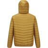imageOutdoor Ventures Mens Lightweight Packable Hooded Puffer Jacket Insulated Winter Coat for Snow Ski TravelingPalm Yellowfold in Pocket