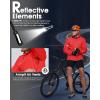 imageOutdoor Ventures Mens Packable Rain Jacket Waterproof Lightweight Raincoat with Hood Windproof Cycling JacketsBright Red