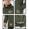 imageOutdoor Ventures Mens Rain Jacket Waterproof Lightweight Packable Rain Pullover for Hiking Golf RunningGreen