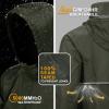 imageOutdoor Ventures Mens Rain Jacket Waterproof Lightweight Packable Rain Pullover for Hiking Golf RunningGreen