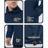 imageOutdoor Ventures Mens Rain Jacket Waterproof Lightweight Packable Rain Pullover for Hiking Golf RunningNavy Blue