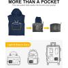 imageOutdoor Ventures Mens Rain Jacket Waterproof Lightweight Packable Rain Pullover for Hiking Golf RunningNavy Blue