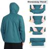 imageOutdoor Ventures Mens Rain Jacket Waterproof Lightweight Packable Rain Shell Raincoat with Hood for Golf Hiking TravelCadet Blue