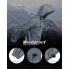 imageOutdoor Ventures Mens Rain Jacket Waterproof Lightweight Packable Rain Shell Raincoat with Hood for Golf Hiking TravelLight Gray