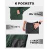 imageOutdoor Ventures Packable Rain Suit for Men Lightweight Waterproof Breathable Rain Gear for golf Rain Jacket PantsGreen