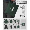 imageOutdoor Ventures Packable Rain Suit for Men Lightweight Waterproof Breathable Rain Gear for golf Rain Jacket PantsGreen