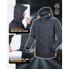 imageOutdoor Ventures Packable Rain Suit for Men Lightweight Waterproof Breathable Rain Gear for golf Rain Jacket PantsGrey