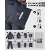imageOutdoor Ventures Packable Rain Suit for Men Lightweight Waterproof Breathable Rain Gear for golf Rain Jacket PantsGrey