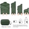 imageOutdoor Ventures Mens Lightweight Packable Puffer Winter Jacket Insulated Puffy Coat for Snow Ski Hiking TravelArmy Greenfold in Bag