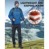 imageOutdoor Ventures Mens Lightweight Packable Puffer Winter Jacket Insulated Puffy Coat for Snow Ski Hiking TravelCobalt Bluefold in Pocket Or Bag