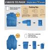 imageOutdoor Ventures Mens Lightweight Packable Puffer Winter Jacket Insulated Puffy Coat for Snow Ski Hiking TravelCobalt Bluefold in Pocket Or Bag