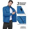 imageOutdoor Ventures Mens Lightweight Packable Puffer Winter Jacket Insulated Puffy Coat for Snow Ski Hiking TravelCobalt Bluefold in Pocket Or Bag