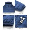 imageOutdoor Ventures Mens Lightweight Packable Puffer Winter Jacket Insulated Puffy Coat for Snow Ski Hiking TravelCollegiate Navyfold in Pocket