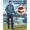 imageOutdoor Ventures Mens Lightweight Packable Puffer Winter Jacket Insulated Puffy Coat for Snow Ski Hiking TravelGrayish Bluefold in Pocket Or Bag