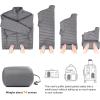imageOutdoor Ventures Mens Lightweight Packable Puffer Winter Jacket Insulated Puffy Coat for Snow Ski Hiking TravelGreyfold in Bag