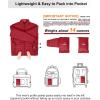 imageOutdoor Ventures Mens Lightweight Packable Puffer Winter Jacket Insulated Puffy Coat for Snow Ski Hiking TravelMountain Redfold in Pocket