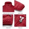 imageOutdoor Ventures Mens Lightweight Packable Puffer Winter Jacket Insulated Puffy Coat for Snow Ski Hiking TravelMountain Redfold in Pocket
