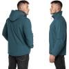 imageOutdoor Ventures Mens Lightweight Softshell Jacket Fleece Lined Hooded Water Resistant Winter Hiking Windbreaker JacketsCadet Blueremovable Hood
