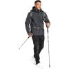 imageOutdoor Ventures Mens Lightweight Softshell Jacket Fleece Lined Hooded Water Resistant Winter Hiking Windbreaker JacketsDarkgrey Melangeremovable Hood