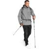imageOutdoor Ventures Mens Lightweight Softshell Jacket Fleece Lined Hooded Water Resistant Winter Hiking Windbreaker JacketsMid Greyremovable Hood