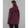 imageOutdoor Ventures Packable Rain Jacket Women Lightweight Waterproof Raincoat with Hood Cycling Bike JacketWine Red
