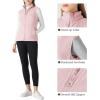 imageOutdoor Ventures Womens Fleece Vest Zip Up Lightweight Soft Running Vest Outerwear Sleeveless with PocketsPink