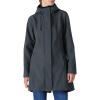 imageOutdoor Ventures Womens Lightweight Waterproof Fleece Lined Hooded Softshell Rain Jacket Warm Windbreaker Long CoatDark Grey