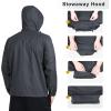 imageOutdoor Ventures Mens Rain Jacket Waterproof Lightweight Packable Rain Shell Raincoat with Hood for Golf Hiking Travel