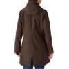 imageOutdoor Ventures Womens Lightweight Waterproof Fleece Lined Hooded Softshell Rain Jacket Warm Windbreaker Long CoatChocolate