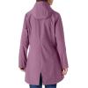 imageOutdoor Ventures Womens Lightweight Waterproof Fleece Lined Hooded Softshell Rain Jacket Warm Windbreaker Long CoatLight Pinky Purple