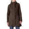 imageOutdoor Ventures Womens Lightweight Waterproof Fleece Lined Hooded Softshell Rain Jacket Warm Windbreaker Long CoatChocolate