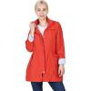 imageOutdoor Ventures Womens Raincoat Waterproof with Detachable Hood Lightweight Long Trench Coat Rain Jacket Windbreaker Quick Dry Adjustable Waist Soft Lining Active Outdoor Travel Sun Red L