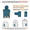 imageOutdoor Ventures Womens Packable Lightweight FullZip Puffer Jacket with Hood Quilted Winter CoatTealfold in Pocket