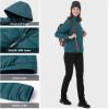 imageOutdoor Ventures Womens Packable Lightweight FullZip Puffer Jacket with Hood Quilted Winter CoatTealfold in Pocket