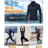 imageOutdoor Ventures Womens Full Zip Up Athletic Jacket Lightweight Workout Running Jacket with Pockets for Hiking Yoga GymNavy Blue